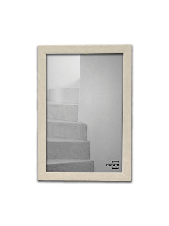 Photo Frame Wood-Light Brown 30x40 Passepartout