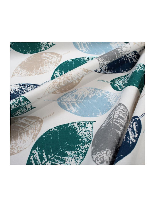 Dimcol Tablecloth Stain Resistant Set 2pcs Leaves 466 Petrol 140x220cm
