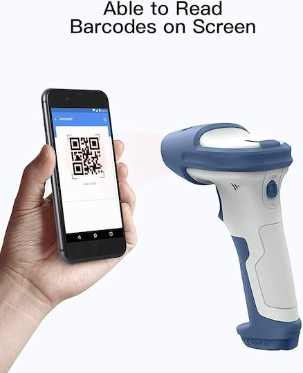 Inateck Handheld Scanner Wireless with 2D and QR Barcode Reading Capability