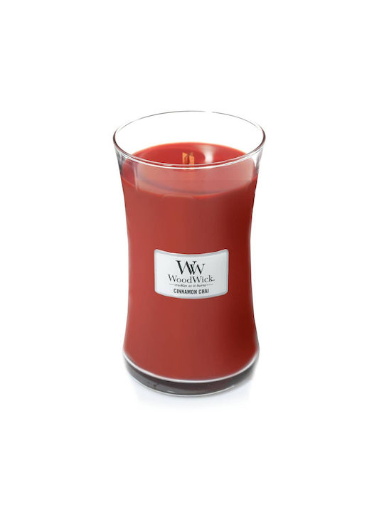 WoodWick Aromatic Candle in Jar with Cinnamon Chai Scent 609.5g