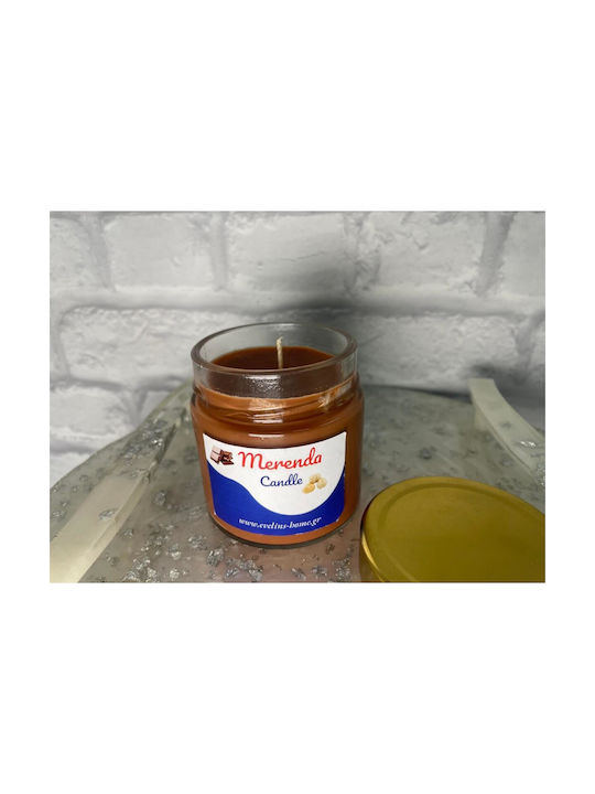 Aromatic Soy Candle Merenda in Jar with Merenda Brown Perfume 200g