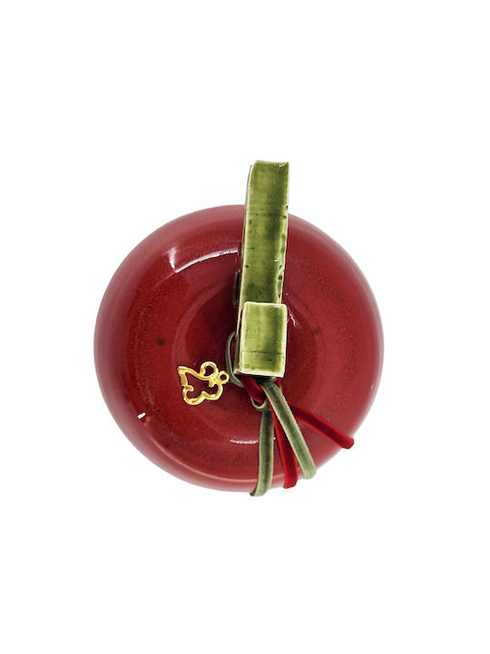 Rozos Ceramics Διακοσμητικό Μήλο από Κεραμικό Υλικό 10x14cm