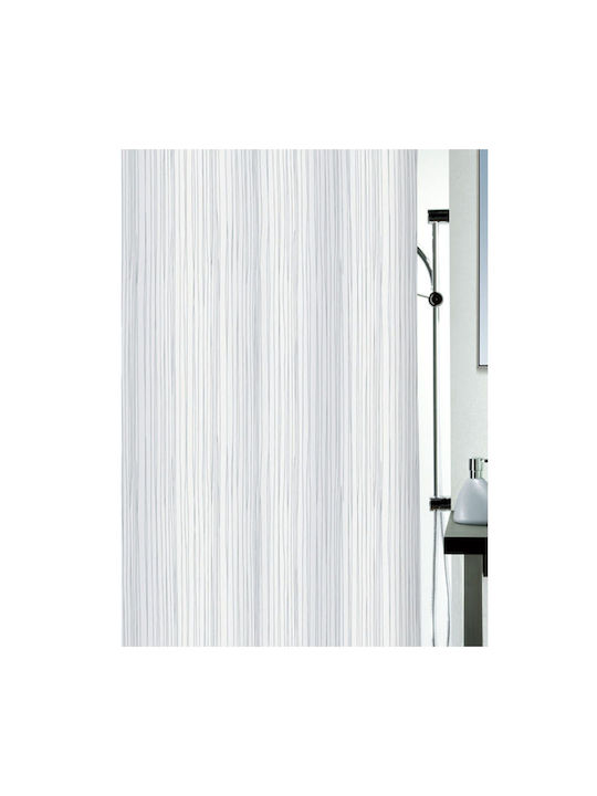 Spirella Raya Κουρτίνα Μπάνιου Υφασμάτινη 180x200 cm White