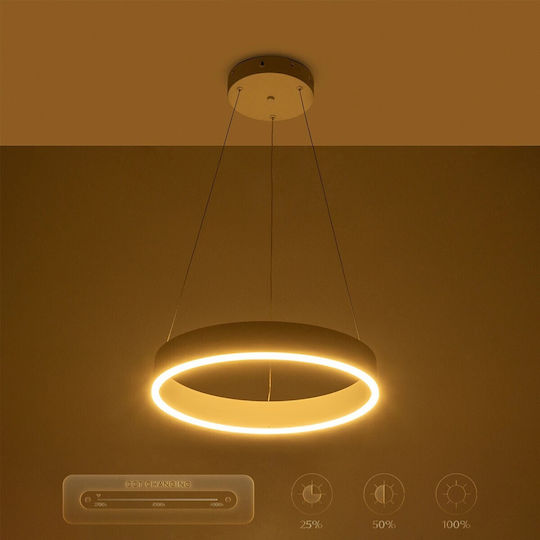 GloboStar Venom Ceiling Light White LED with Adjustable White Light 40x40cm