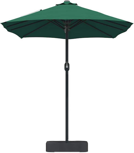 Aluminium Garten- und Terrassen-Sonnenschirm Grüne 3,85x2,09xHöhe 2,44m
