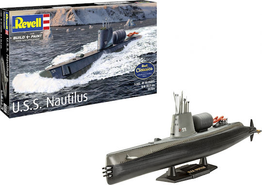 Assembly Model Revell Atomic Submarine U.S.S. Nautilus 30 Pieces