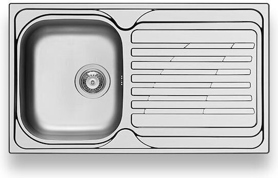 Maidtec Coventry 1B 1D 107139601 Drop-In Sink Inox Satin W86xD50cm Silver