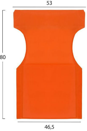 HomeMarkt Pânză Impermeabilă Pentru Scaun Regizor Limos Portocalie 80x53cm