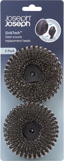 Joseph Joseph Sinktech 2-piece Scourer Heads Grey