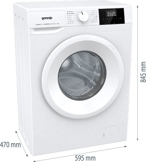 Gorenje Πλυντήριο Ρούχων 7kg 1200 Στροφών WNGPI72SBS