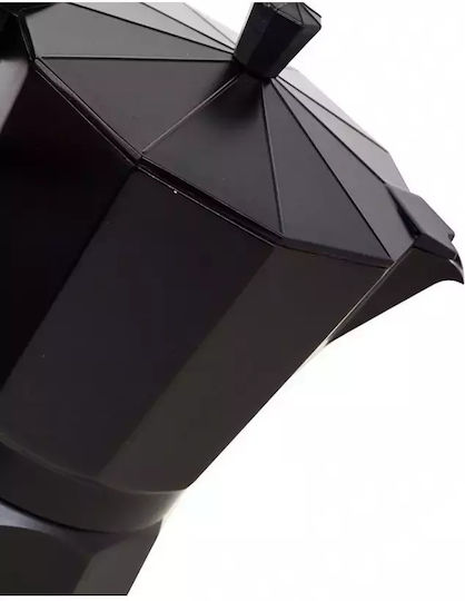 Moka-Kaffeemaschine Elektrisch Espresso-Kanne Schwarz
