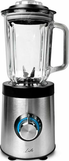 Life Veloce Mixer mit Glas Kanäta 1,5 l 800W Inox