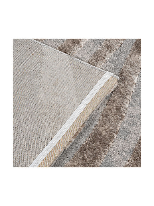Beauty Home Rectangular Beige Grey Rug 133x190cm 9438-133X190