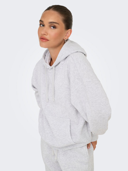Damen Sweatshirt Kapuzen Grey