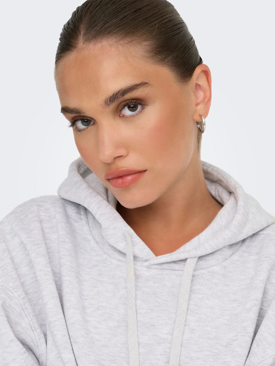 Damen Sweatshirt Kapuzen Grey