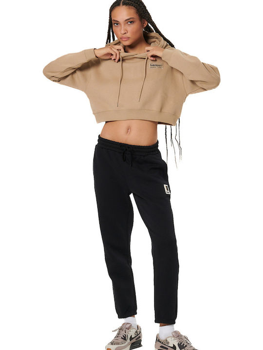 Women's Sweatshirt Hooded Beige