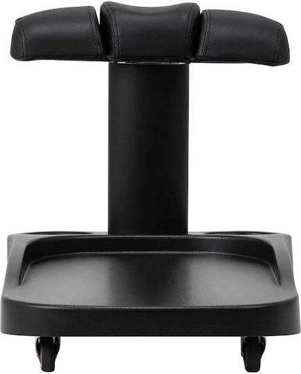 Salon Tech Wheeled Footstool Black