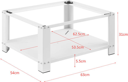 Stakmann 02839569 Βάση Πλυντηρίου/Στεγνωτηρίου 62.5x54εκ.