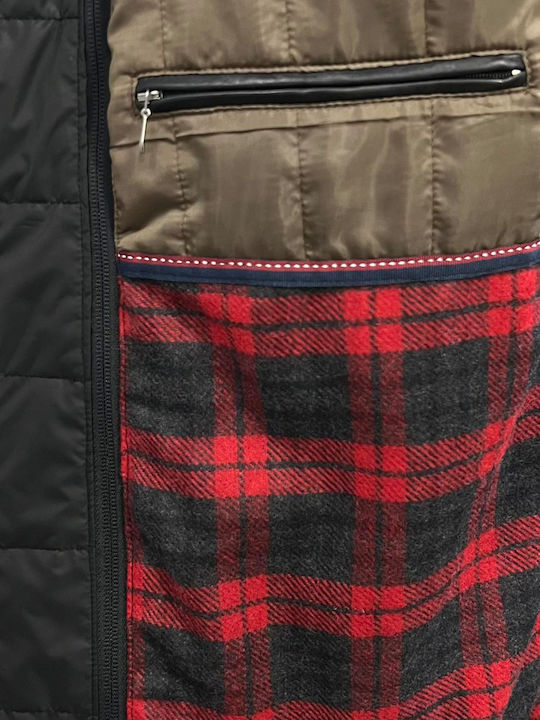 Leather Winter Jacket Black