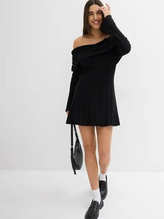 Bonprix Knitted Dress All Day Black