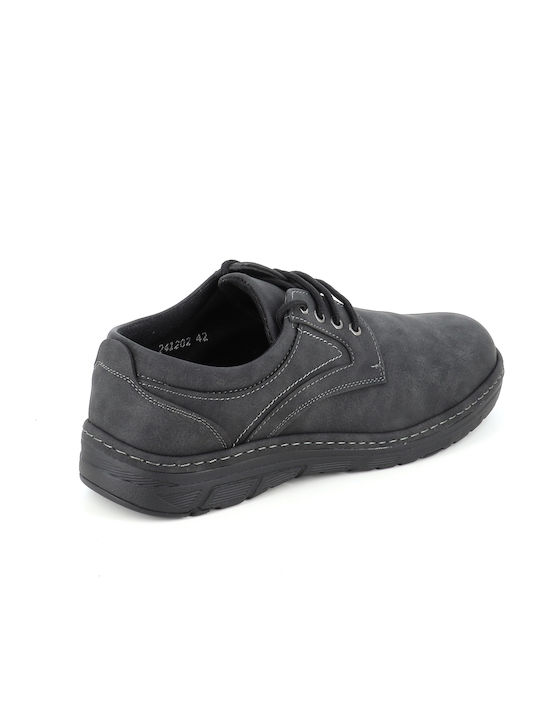 Leder Herren Freizeitschuhe Schwarz