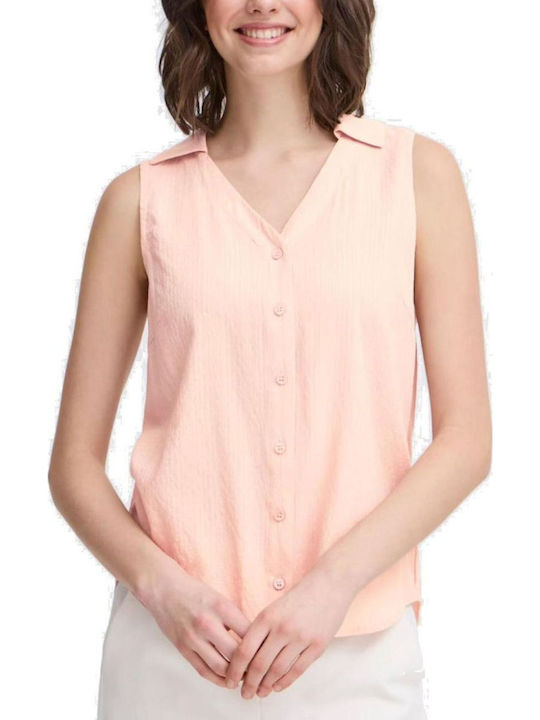 Women's Sleeveless Shirt Salmon, Pink