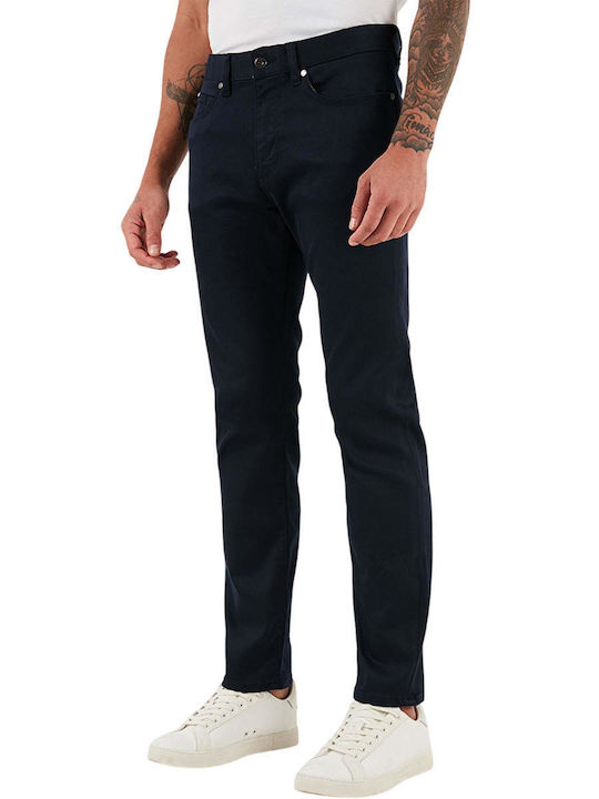 Pantaloni De Blugi Pentru Bărbați Slim Straight Fit Albastru Marin