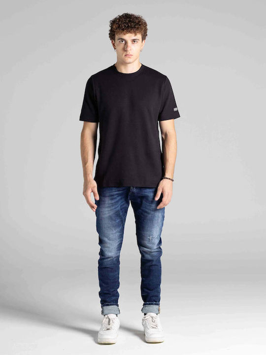 Men's Jeans Pants Elastic with Regular Fit Dark Blue