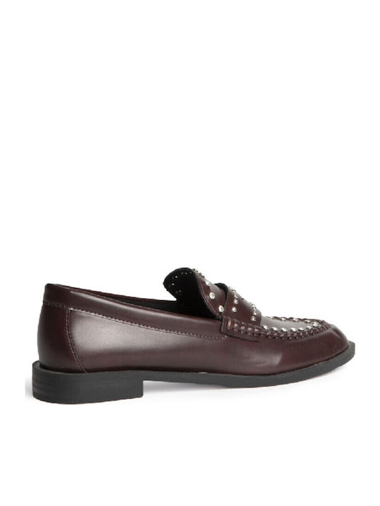 Women's Loafers in Burgundy Color