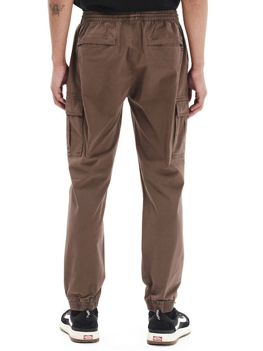 Trousers Cargo in Loose Fit Brown