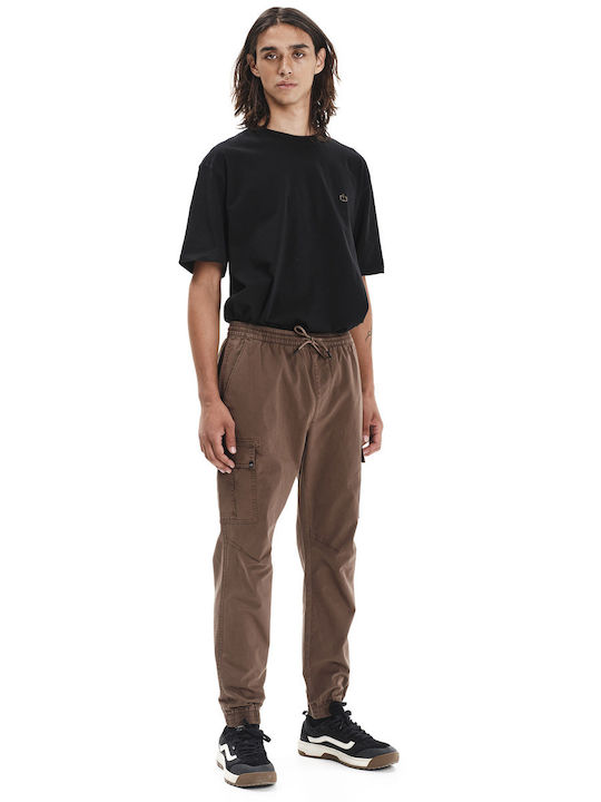 Trousers Cargo in Loose Fit Brown