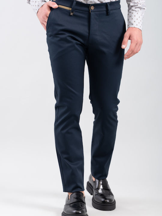Hose Chino Elastisch in Schlanker Passform Blue