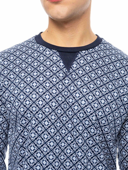 Ulisse Men's Winter Pajamas Set Ocean Blue