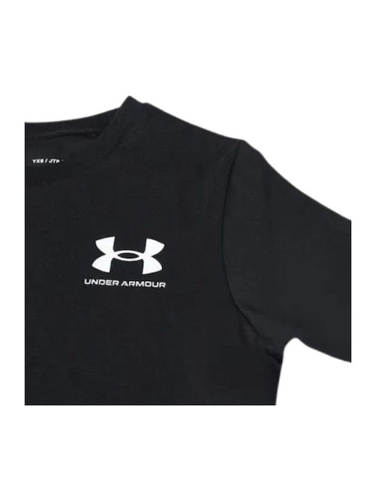 Παιδικό T-shirt Μαύρο Sportstyle