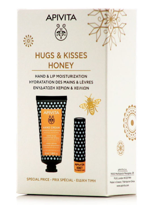 Apivita Hugs & Kisses Hautpflegeset für Feuchtigkeitsspendend Honig 2Stück
