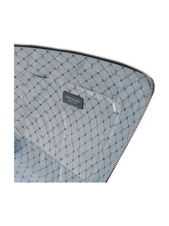 Airplane Δερμάτινο Γυναικείο Clutch Μαύρο