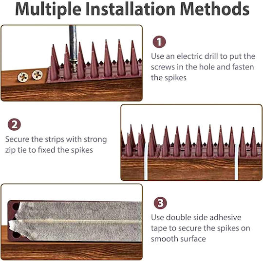 Repellent Spikes Birds / Cats 0.45x0.045m