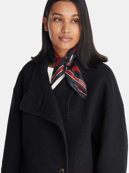 Tommy Hilfiger Damen Seiden Schal Blau