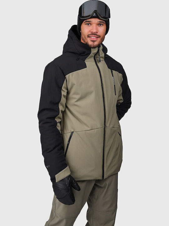 Brunotti Mattaki 2521180043-6555 Men's Soft Shell Ski & Snowboard Jacket Green