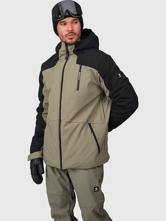 Brunotti Mattaki 2521180043-6555 Men's Soft Shell Ski & Snowboard Jacket Green