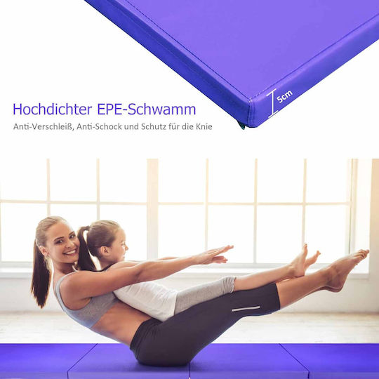 Costway Exercise Mat Purple (300x116cm)