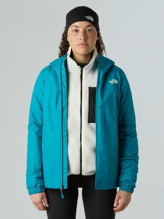 Quest Γυναικείο Μπουφάν Πεζοπορίας Αδιάβροχο Deep Teal