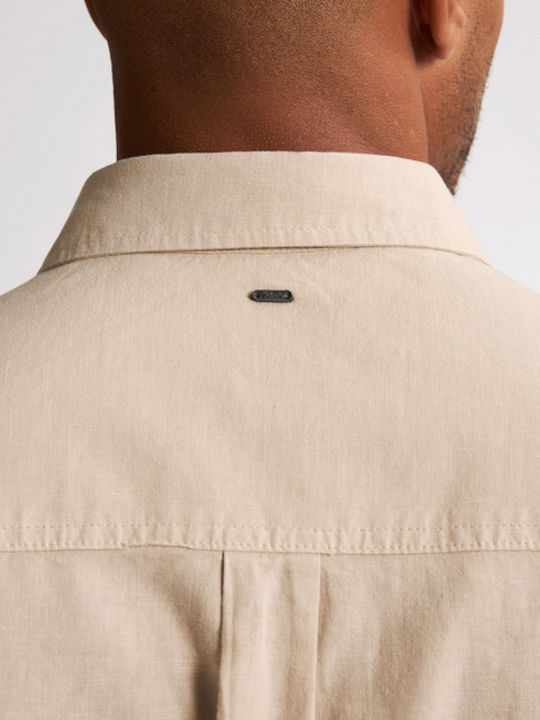 Short-sleeved Shirt Beige