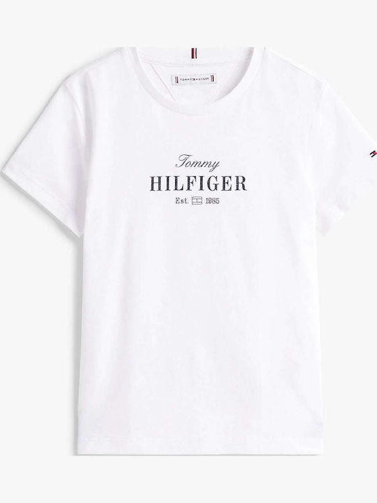 Kids Short-Sleeved White Blouse