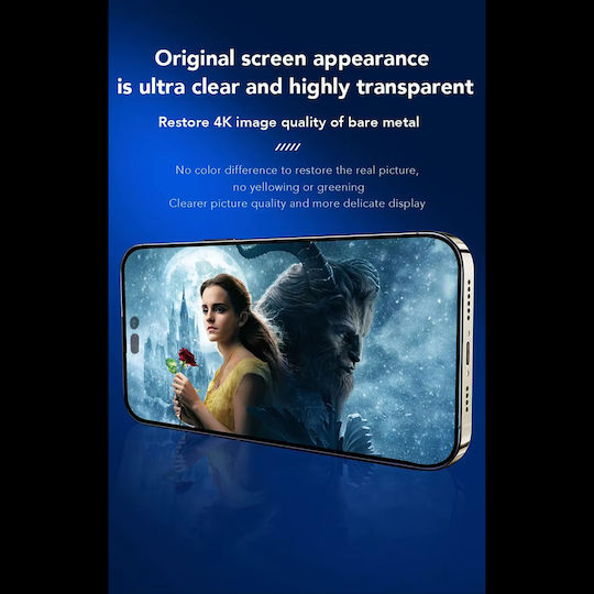 Anank 2.5d Vollflächiges Gehärtetes Glas Displayschutzfolie Für iPhone 17 Pro Max Schwarz