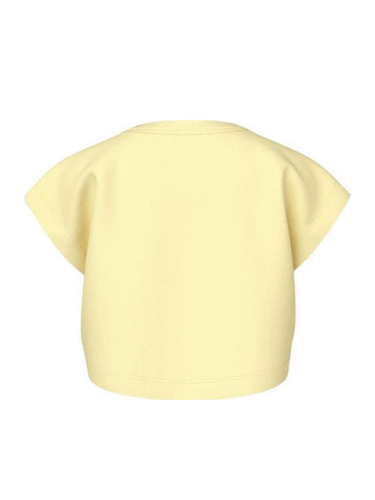 Παιδικό Crop Top Κοντομάνικο Watermelon Yellow