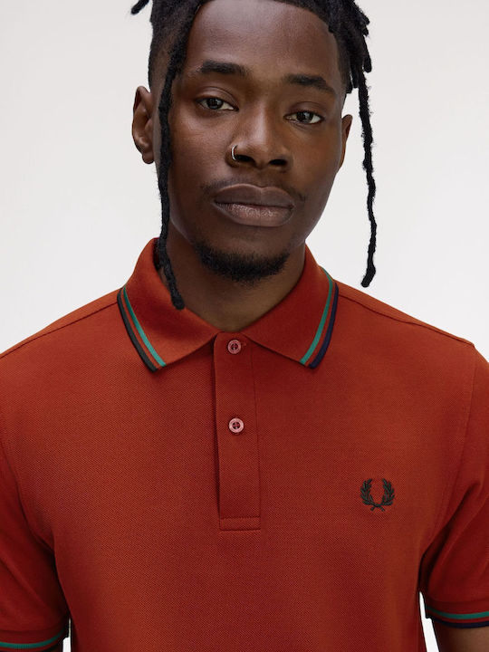 Twin Tipped Polo T-shirt Burned Red M3600-Z62