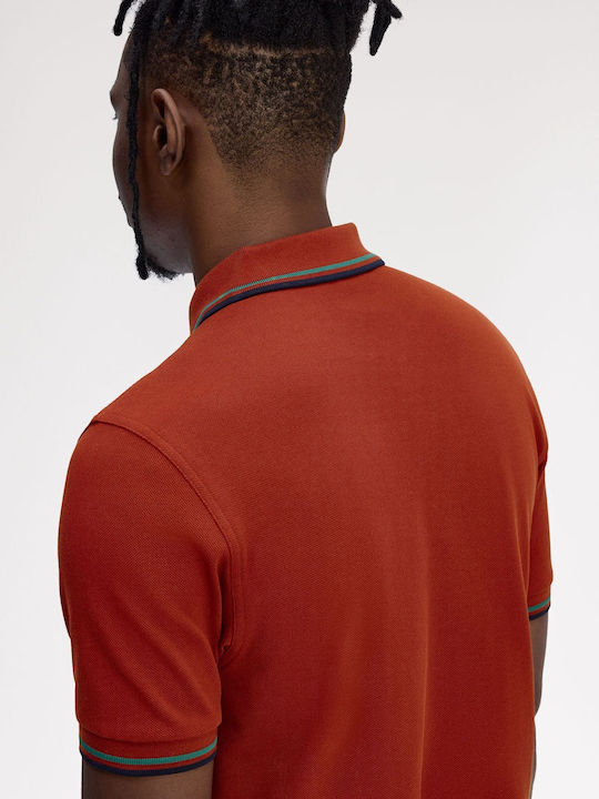 Twin Tipped Polo T-shirt Burned Red M3600-Z62