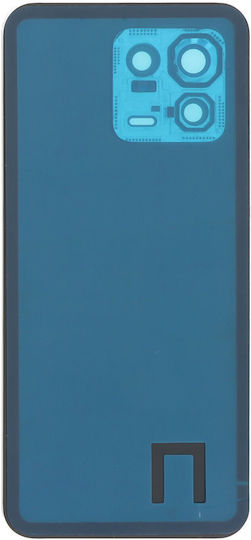 Battery Cover Battery Door + Battery Door Adhesive + Back Camera Lens Bezel Black for Xiaomi 13