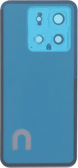 Battery Cover Battery Door + Battery Door Adhesive + Back Camera Lens Bezel White for Xiaomi 14